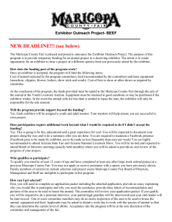 Exhibitor Outreach Project- BEEF