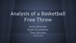 Analysis of a Basketball Free Throw