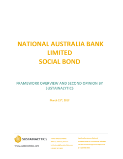 NAB Social Bond (Gender Equality)