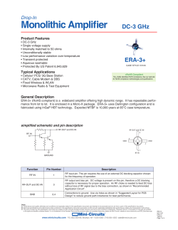 Monolithic Amplifier