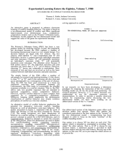 an exercise in conflict-handling behavior