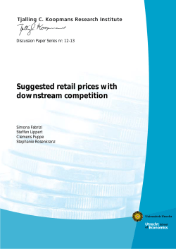 Suggested retail prices with downstream competition