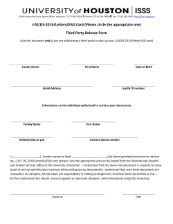 I-20/DS-2019/Letters/EAD Card (Please circle the