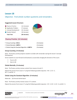 Grade 4 Mathematics Module 3, Topic E, Lesson 18