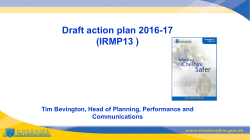 Draft action plan 2016-17 - Cheshire Fire and Rescue Service