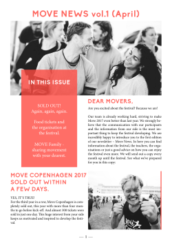 MOVE NEWS vol.1 (April)