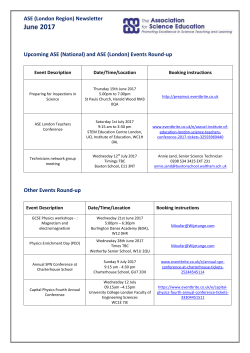 and ASE (London) - The Association for Science Education