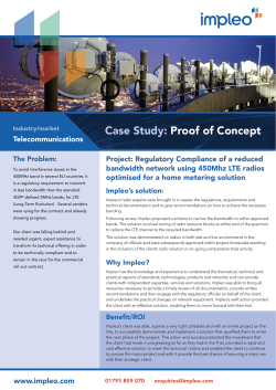 Case Study: Proof of Concept