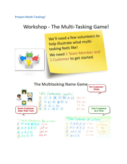 Game: Multi-Tasking - Agility Health Radar