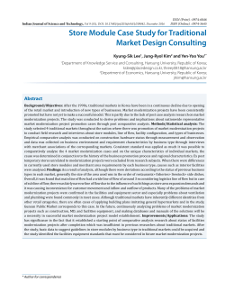 Store Module Case Study for Traditional Market Design Consulting