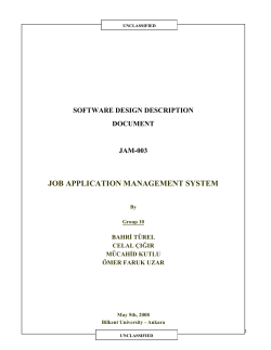 TABLE OF CONTENTS - Bilkent University Computer Engineering