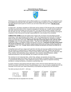 Gainesville Soccer Alliance 2011