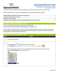 QuestionPoint Chat Setup