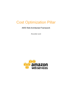 Cost Optimization Pillar