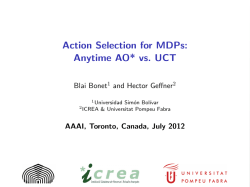Action Selection for MDPs: Anytime AO* vs. UCT