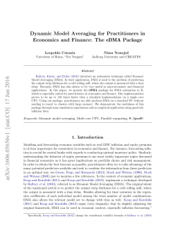 Dynamic Model Averaging for Practitioners in Economics