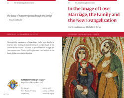 In the Image of Love: Marriage, the Family and the New Evangelization