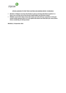 Zipcar launches its first free-floating car