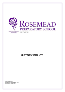 History-Policy - Rosemead Preparatory School