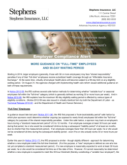 "Full-Time" Employees and 90