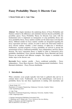 Fuzzy Probability Theory I: Discrete Case