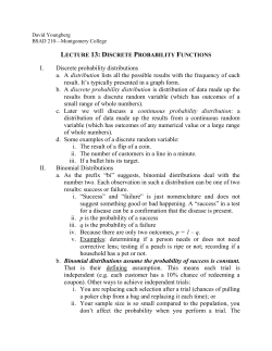 Discrete Probability Models