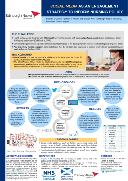 social media as an engagement strategy to inform nursing policy