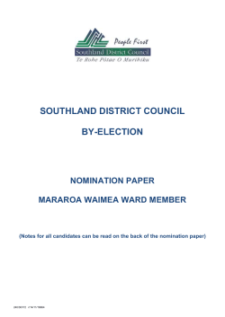 appendix a - Southland District Council