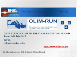 presentation name - Clim-Run