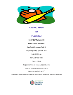 ARE YOU READY TO PLAY BALL!