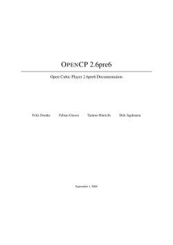 Open Cubic Player Manual