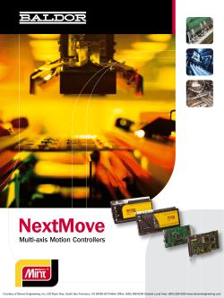 Baldor NextMove Multi-Axis Motion Controllers