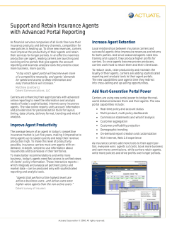 Advanced Reporting for Insurance Agent Portals