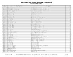 Sound Ideas Sony Pictures SFX Series - Volumes 6