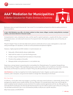 AAA&reg; Mediation for Municipalities