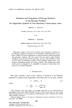 Existence and Uniqueness of Entropy Solutions to the Riemann