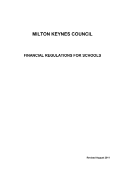 Financial Regulations For Schools