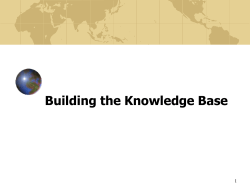 Building the Knowledge Base
