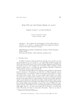 Fake CM and the Stable Model of X0(Np3)