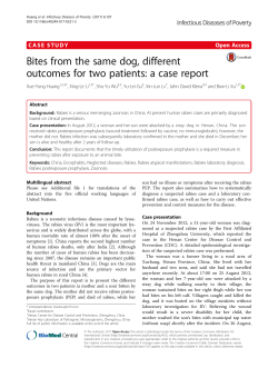 Bites from the same dog, different outcomes for two patients: a case