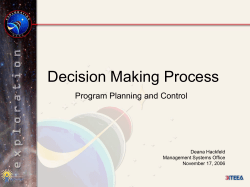 The NASA Governance Model
