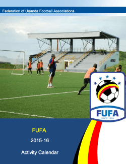 Federation of Uganda Football Associations FUFA 2015