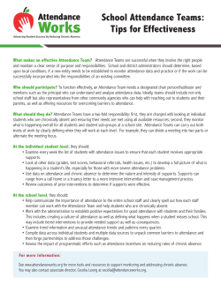 School Attendance Teams