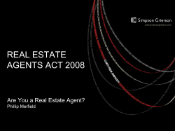 real estate agents act 2008
