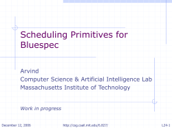 L24-BS6-SchedulingPrimitives