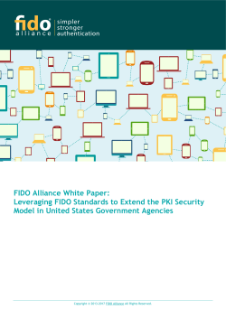 Leveraging FIDO Standards to Extend the PKI Security Model in
