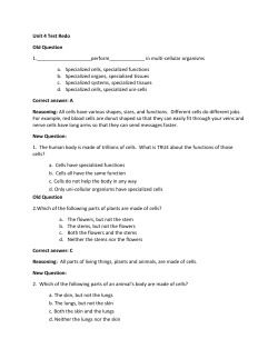 Unit 4 Test Redo Old Question 1. in multi