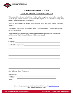 annual award nomination form