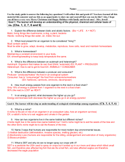 Biology Review
