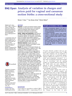 Analysis of variation in charges and prices paid for